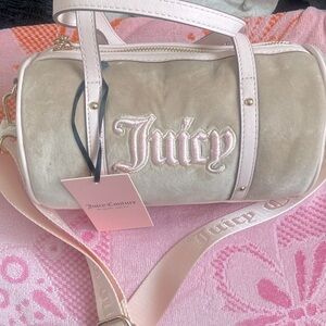 Juicy Couture Pink Queen of Everything Mini Barrel Bag NWT